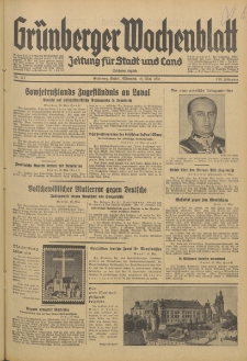 Gr&uuml;nberger Wochenblatt: Zeitung f&uuml;r Stadt und Land, No. 112. (15. Mai 1935)