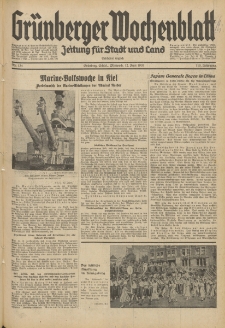Grünberger Wochenblatt: Zeitung für Stadt und Land, No. 134. (12. Juni 1935)