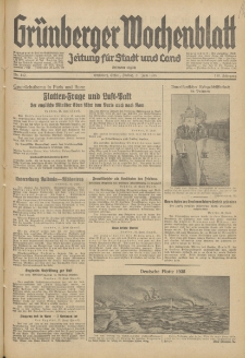 Grünberger Wochenblatt: Zeitung für Stadt und Land, No. 142. (21. Juni 1935)