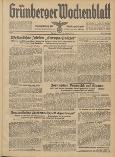 Grünberger Wochenblatt: Tageszeitung für Stadt und Land, No. 5. (7. Januar 1938)