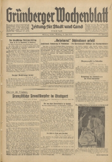 Grünberger Wochenblatt: Zeitung für Stadt und Land, No. 145. (25. Juni 1935)