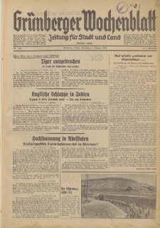 Grünberger Wochenblatt: Zeitung für Stadt und Land, No. 229. (1. Oktober 1935)