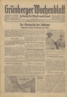Gr&uuml;nberger Wochenblatt: Zeitung f&uuml;r Stadt und Land, No. 232. (4. Oktober 1935)