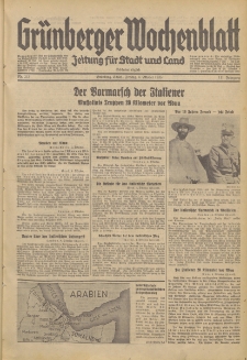 Grünberger Wochenblatt: Zeitung für Stadt und Land, No. 232. (4. Oktober 1935)