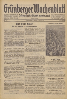 Gr&uuml;nberger Wochenblatt: Zeitung f&uuml;r Stadt und Land, No. 234. (7. Oktober 1935)