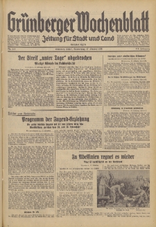 Gr&uuml;nberger Wochenblatt: Zeitung f&uuml;r Stadt und Land, No. 243. (17. Oktober 1935)