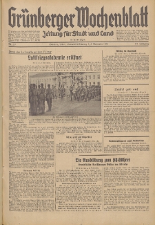 Grünberger Wochenblatt: Zeitung für Stadt und Land, No. 257. (2./3. November 1935)