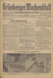 Grünberger Wochenblatt: Zeitung für Stadt und Land, No. 264. (11. November 1935)