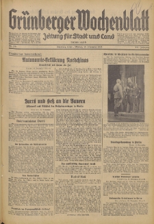 Grünberger Wochenblatt: Zeitung für Stadt und Land, No. 270. (18. November 1935)