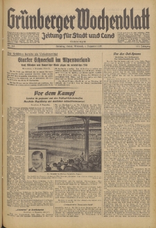 Gr&uuml;nberger Wochenblatt: Zeitung f&uuml;r Stadt und Land, No. 283. (4. Dezember 1935)