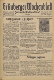 Grünberger Wochenblatt: Zeitung für Stadt und Land, No. 284. (5. Dezember 1935)