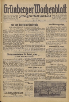 Gr&uuml;nberger Wochenblatt: Zeitung f&uuml;r Stadt und Land, No. 295. (18. Dezember 1935)