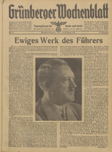 Grünberger Wochenblatt: Tageszeitung für Stadt und Land, No. 24. (29./30. Januar 1938)