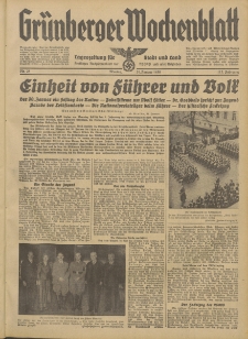 Grünberger Wochenblatt: Tageszeitung für Stadt und Land, No. 25. (31. Januar 1938)