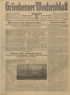 Grünberger Wochenblatt: Tageszeitung für Stadt und Land, No. 29. (4. Februar 1938)