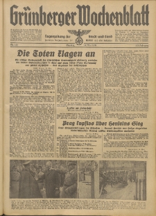 Grünberger Wochenblatt: Tageszeitung für Stadt und Land, No. 120. (24. Mai 1938)