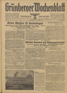 Gr&uuml;nberger Wochenblatt: Tageszeitung f&uuml;r Stadt und Land, No. 148. (28. Juni 1938)