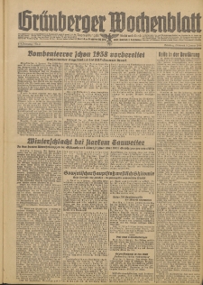 Gr&uuml;nberger Wochenblatt: Zeitung f&uuml;r Stadt und Land, No.3. (5. Januar 1944)