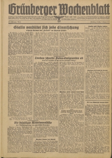 Gr&uuml;nberger Wochenblatt: Zeitung f&uuml;r Stadt und Land, No. 5. (7. Januar 1944)