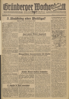 Gr&uuml;nberger Wochenblatt: Zeitung f&uuml;r Stadt und Land, No.16. (20. Januar 1944)