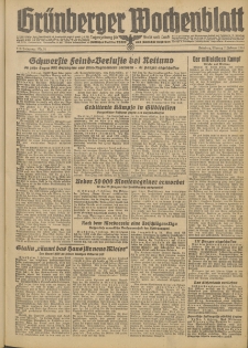 Gr&uuml;nberger Wochenblatt: Zeitung f&uuml;r Stadt und Land, No. 31. (7. Februar 1944)