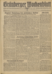 Gr&uuml;nberger Wochenblatt: Zeitung f&uuml;r Stadt und Land, No. 32. (8. Februar 1944)