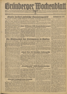 Gr&uuml;nberger Wochenblatt: Zeitung f&uuml;r Stadt und Land, No. 37. (14. Februar 1944)