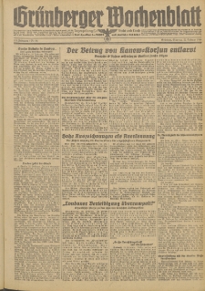 Gr&uuml;nberger Wochenblatt: Zeitung f&uuml;r Stadt und Land, No. 44. (22. Februar 1944)