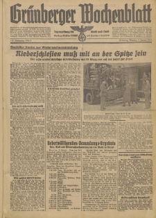 Grünberger Wochenblatt: Tageszeitung für Stadt und Land, No. 3. (5. Januar 1942)
