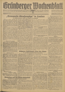 Gr&uuml;nberger Wochenblatt: Zeitung f&uuml;r Stadt und Land, No. 47. (25. Februar 1944)