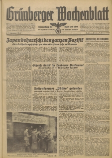 Grünberger Wochenblatt: Tageszeitung für Stadt und Land, No. 7. (9. Januar 1942)