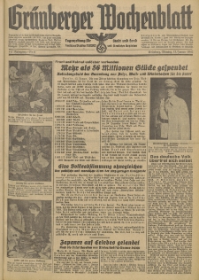 Grünberger Wochenblatt: Tageszeitung für Stadt und Land, No. 9. (12. Januar 1942)