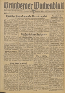 Gr&uuml;nberger Wochenblatt: Zeitung f&uuml;r Stadt und Land, No. 49. (28. Februar 1944)