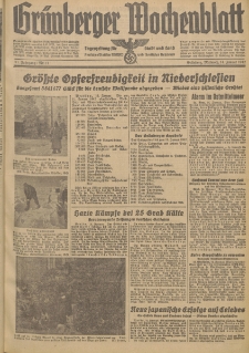 Grünberger Wochenblatt: Tageszeitung für Stadt und Land, No. 11. (14. Januar 1942)