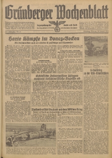 Grünberger Wochenblatt: Tageszeitung für Stadt und Land, No. 21. (26. Januar 1942)