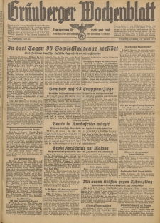 Grünberger Wochenblatt: Tageszeitung für Stadt und Land, No. 22. (27. Januar 1942)