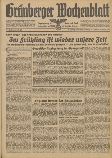 Grünberger Wochenblatt: Tageszeitung für Stadt und Land, No. 26. (31. Januar 1942)