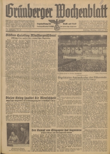 Grünberger Wochenblatt: Tageszeitung für Stadt und Land, No. 27. (2. Februar 1942)