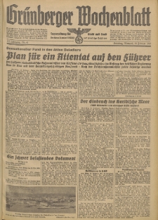 Grünberger Wochenblatt: Tageszeitung für Stadt und Land, No. 41. (18. Februar 1942)