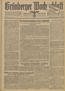 Grünberger Wochenblatt: Tageszeitung für Stadt und Land, No. 66. (19. März 1942)