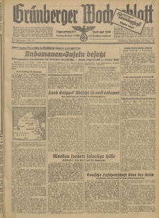 Grünberger Wochenblatt: Tageszeitung für Stadt und Land, No. 72. (26. März 1942)
