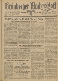 Gr&uuml;nberger Wochenblatt: Tageszeitung f&uuml;r Stadt und Land, No. 88. (16. April 1942)