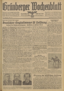 Grünberger Wochenblatt: Tageszeitung für Stadt und Land, No. 102. (4. Mai 1942)