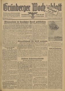 Grünberger Wochenblatt: Tageszeitung für Stadt und Land, No. 111. (14. Mai 1942)