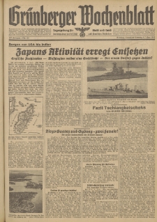 Gr&uuml;nberger Wochenblatt: Tageszeitung f&uuml;r Stadt und Land, No. 130. (6./7. Juni 1942)
