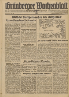 Gr&uuml;nberger Wochenblatt: Tageszeitung f&uuml;r Stadt und Land, No. 154. (4./5. Juli 1942)