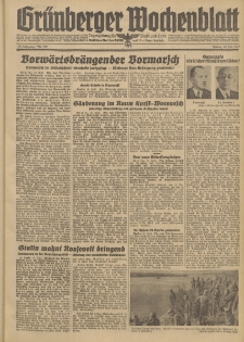 Gr&uuml;nberger Wochenblatt: Tageszeitung f&uuml;r Stadt und Land, No. 159. (10. Juli 1942)