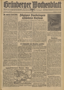 Grünberger Wochenblatt: Tageszeitung für Stadt und Land, No. 169. (22. Juli 1942)