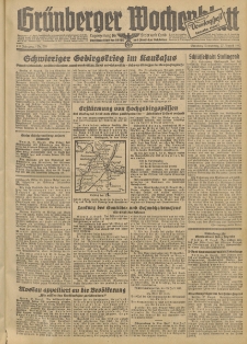Gr&uuml;nberger Wochenblatt: Tageszeitung f&uuml;r Stadt und Land, No. 200. (27. August 1942)