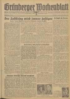 Gr&uuml;nberger Wochenblatt: Zeitung f&uuml;r Stadt und Land, No. 48. (26./27. Februar 1944)